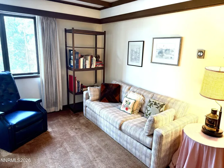 Alcove with separating pullout accordian door