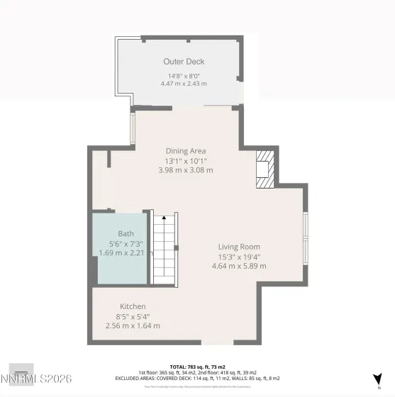 331 Tramway, Stateline, Nevada 89449, 1 Bedroom Bedrooms, ,2 BathroomsBathrooms,Residential,Residential,Tramway,260001204
