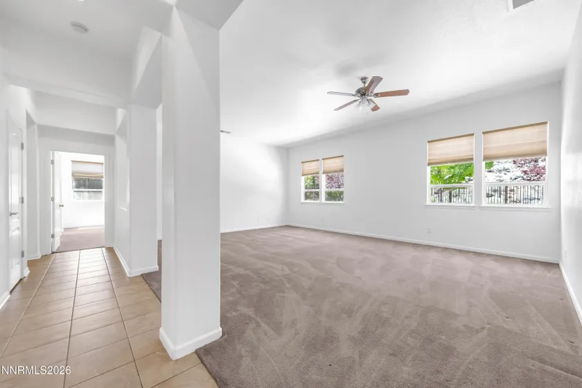 Front Room with hallway to Master Bedroom