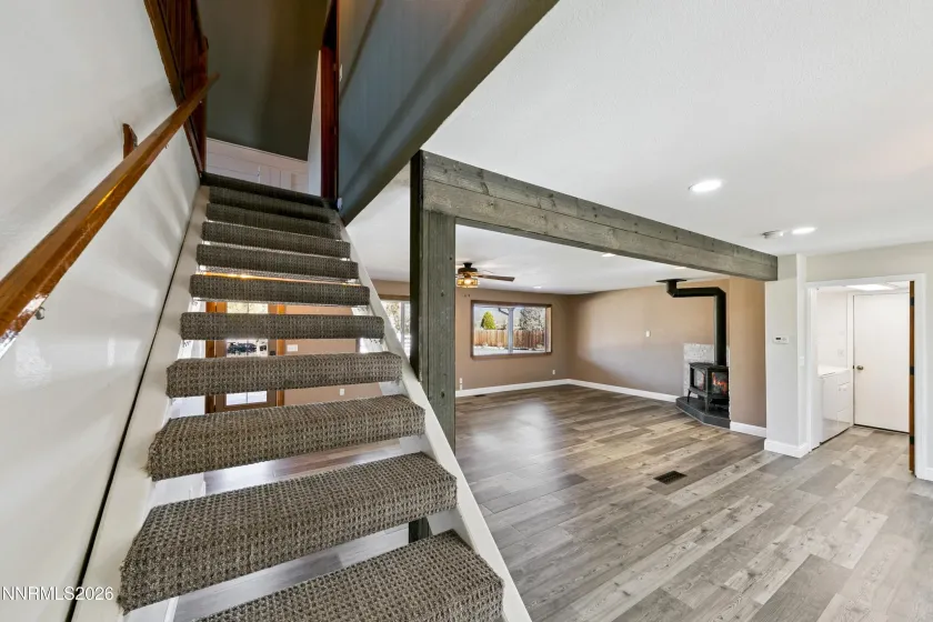 Stairs to second floor