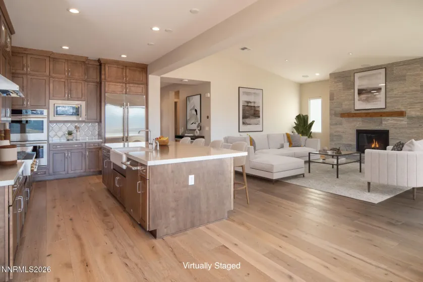 Great Room, Dining, and Kitchen