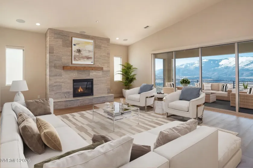 Sitting Room with Fireplace