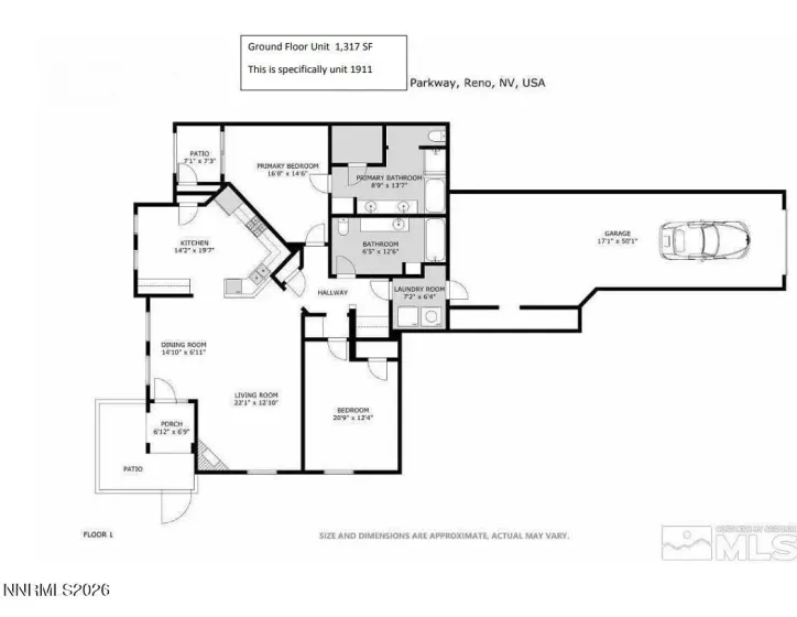 17000 Wedge, Reno, Nevada 89511, 2 Bedrooms Bedrooms, ,2 BathroomsBathrooms,Residential,Residential,Wedge,260001901