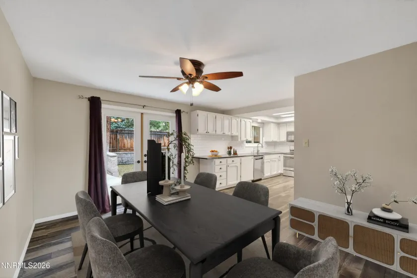 Virtually Staged Dining Room