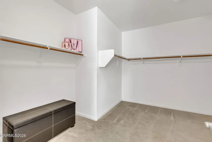 Primary walk in closet