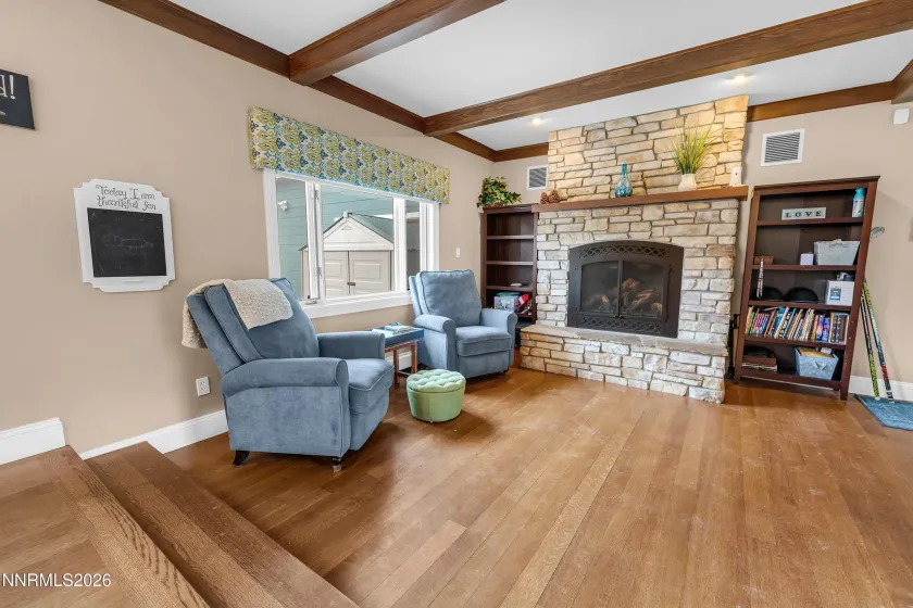 Step down formal family room