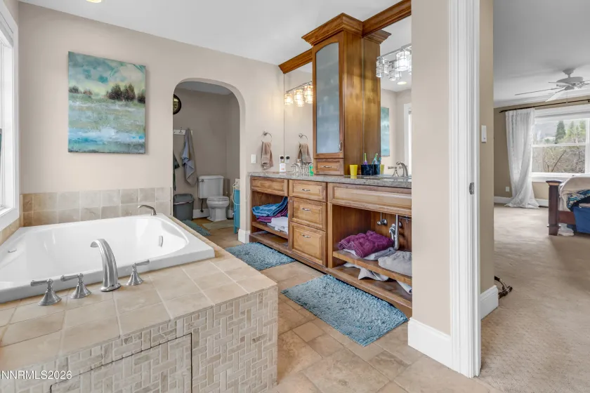 Master bathroom with steam shower