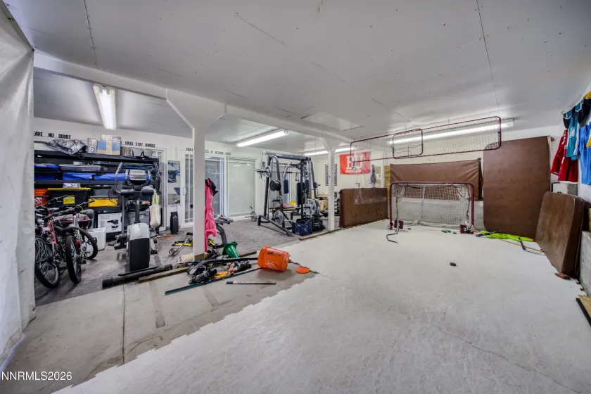 Inside finished barn