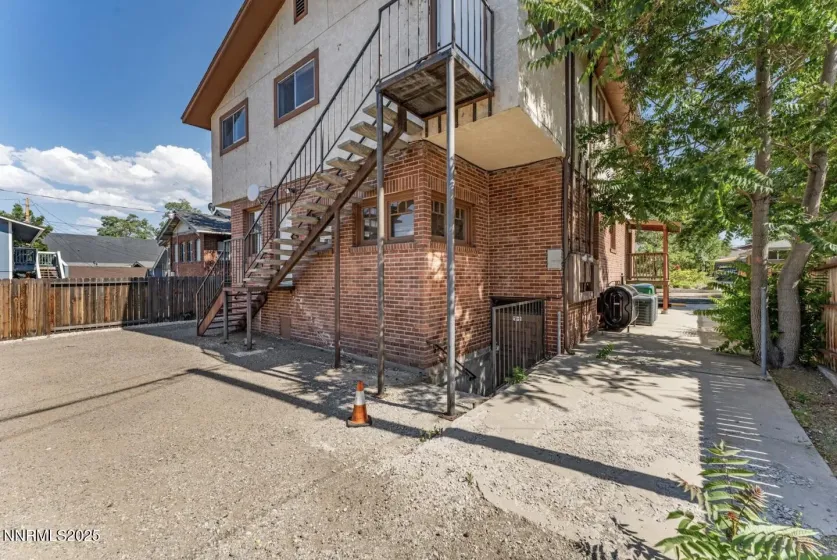 Rear Stairs to Upper Level