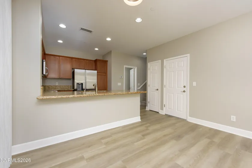 Man door to garage off the kitchen