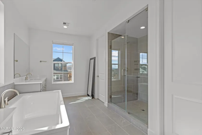 Soaking tub and shower