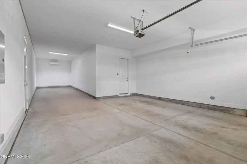 Spacious three-car tandem garage