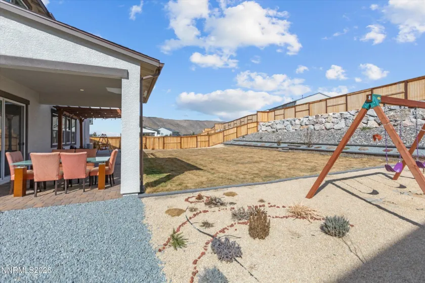 Expansive backyard view