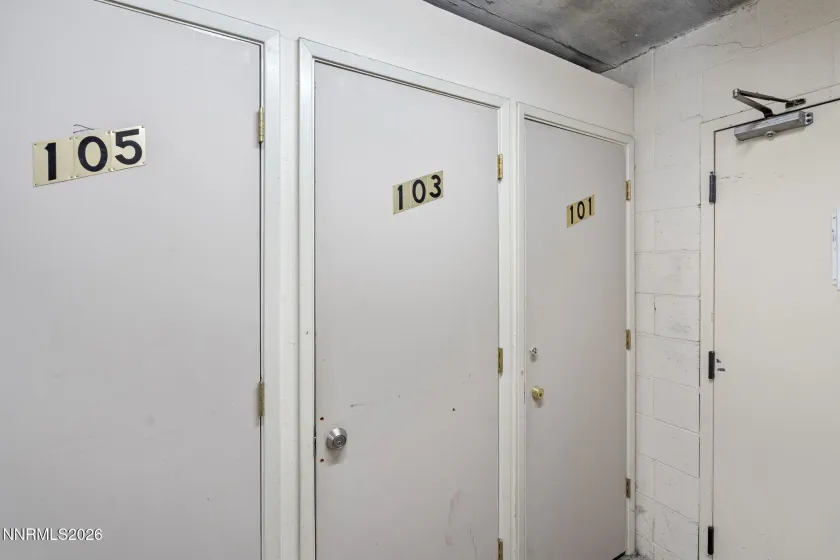 storage closet located in garage
