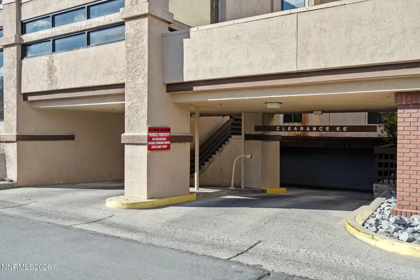 secure under building garage