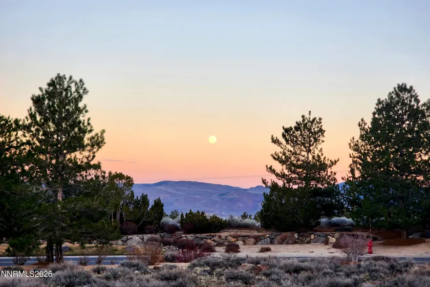From the rear of the property facing East.
