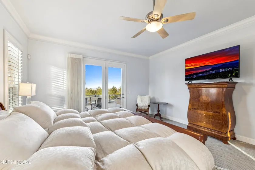 Primary suite with direct patio access.