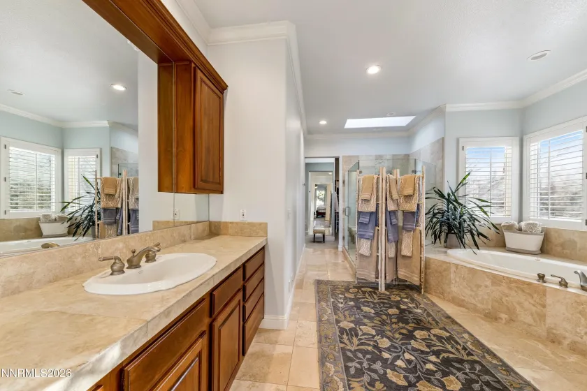 Primary suite bathroom.