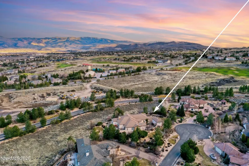 Southeast side of cul-de-sac.