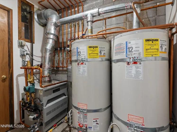 Utility room, new boiler & W/H