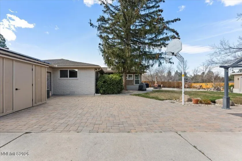 Basketball rear of garage