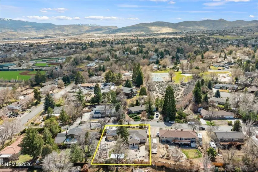 Aerial view to the South