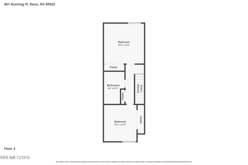 861 Nutmeg, Reno, Nevada 89502, 2 Bedrooms Bedrooms, ,2 BathroomsBathrooms,Residential,Residential,Nutmeg,260002944