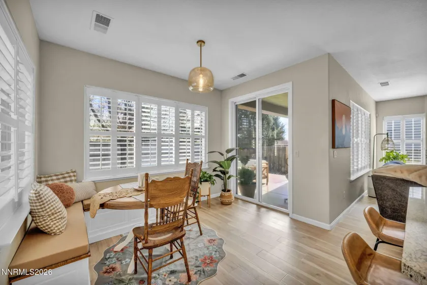 Sunny eat in kitchen