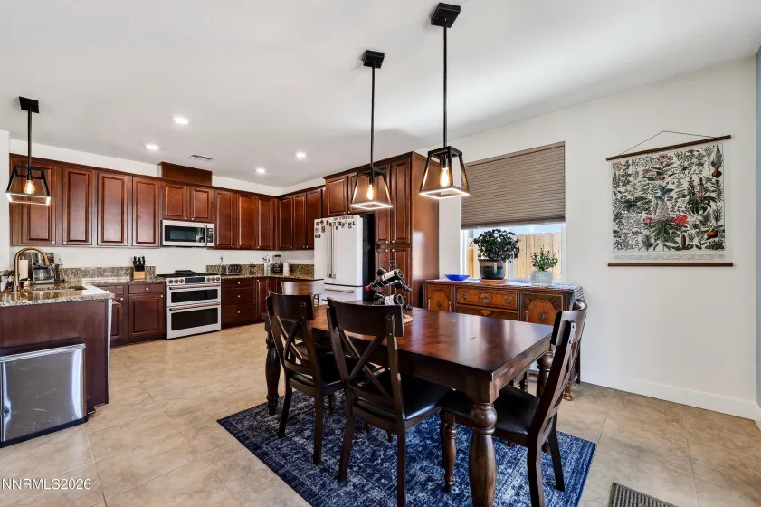 Kitchen and dining area