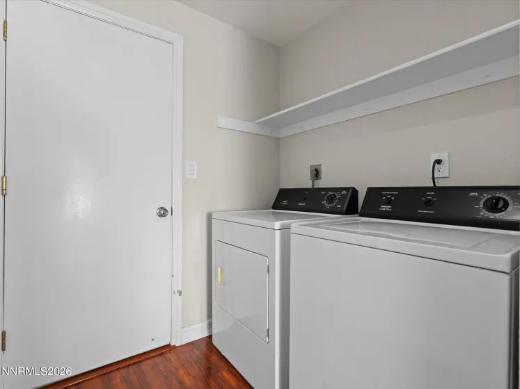 Full sized laundry in the hallway (washer/dryer included)