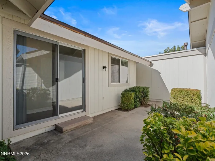 Quiet enclosed courtyard
