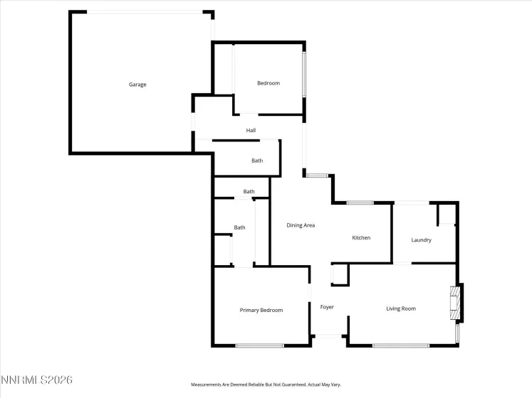 Single level floorplan