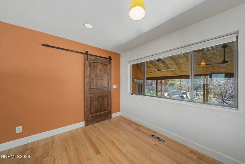 Dinning area into Mud Room