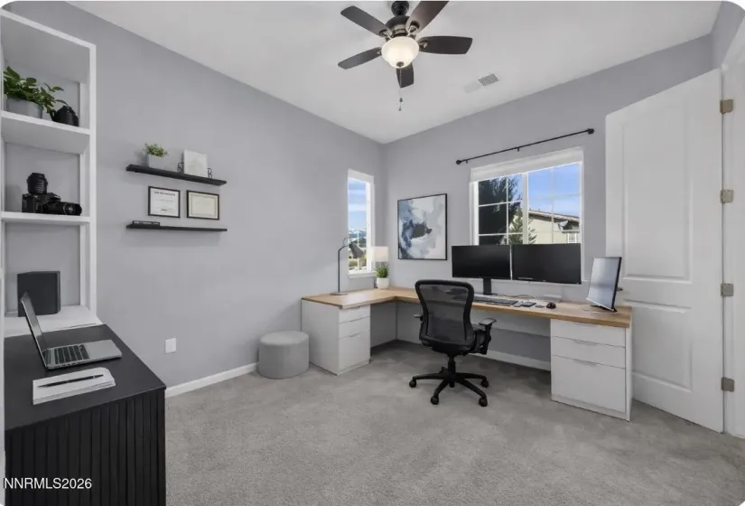 Virtually staged office/bedroom number three