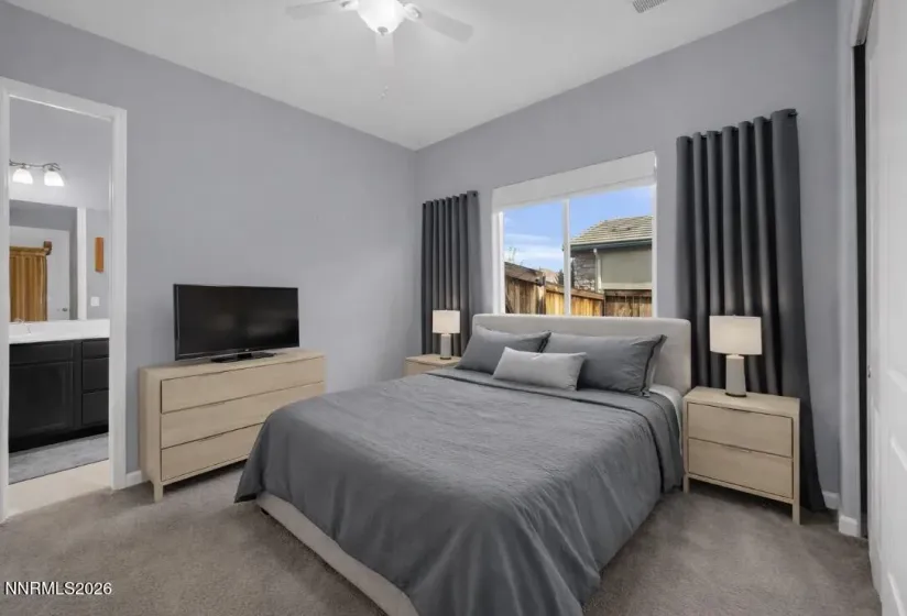 Virtually staged bedroom number two