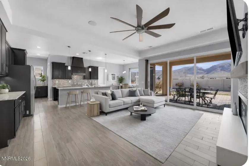 Virtually Staged Living Room