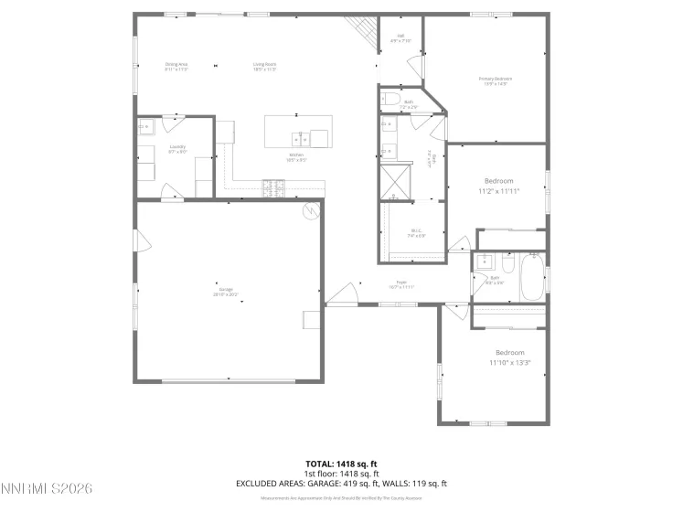 739 Cottage, Gardnerville, Nevada 89460, 3 Bedrooms Bedrooms, ,2 BathroomsBathrooms,Residential,Residential,Cottage,260003388