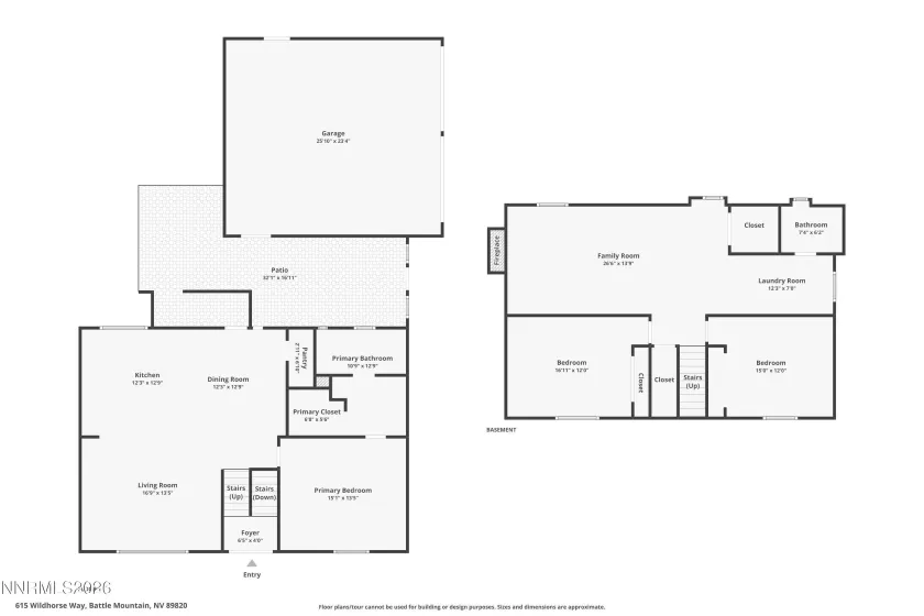 615 Wild Horse, Battle Mountain, Nevada 89820, 3 Bedrooms Bedrooms, ,2 BathroomsBathrooms,Residential,Residential,Wild Horse,260003485