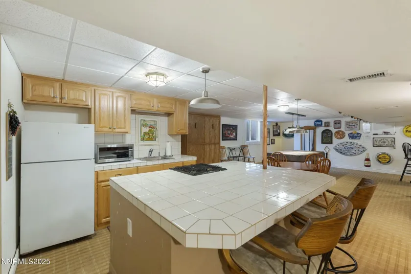 Kitchen in Finished Basement