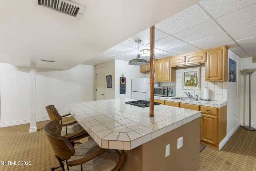 Kitchen in Finished Basement