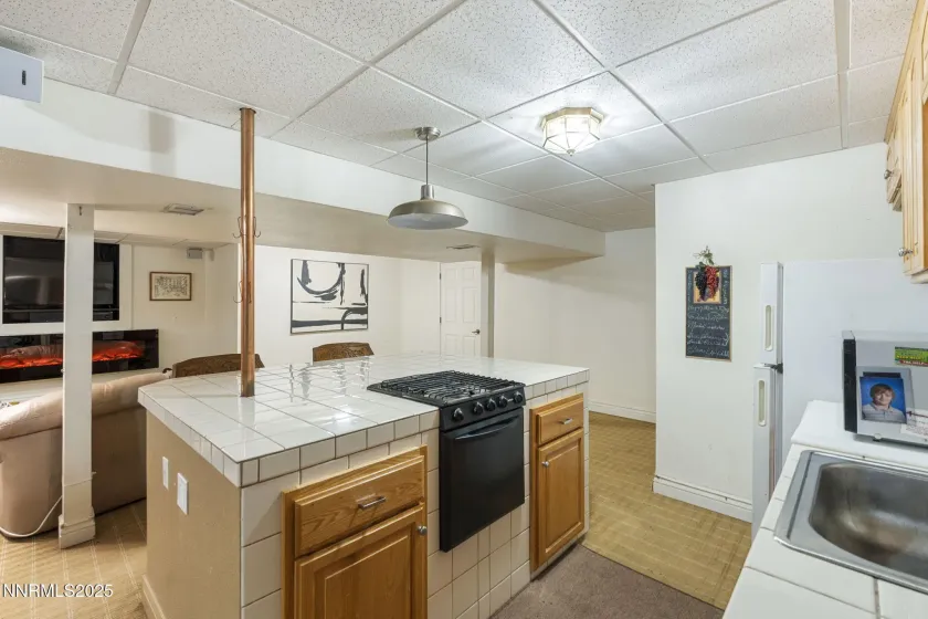 Kitchen in Finished Basement