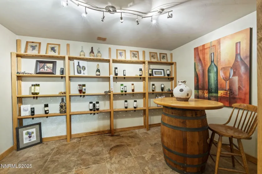 Wine Room in Finished Basement