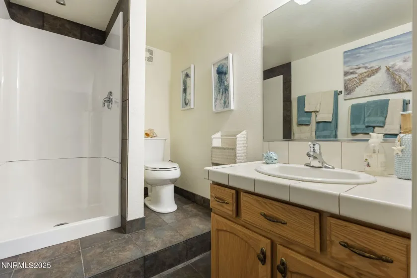 Full bathroom in finished basement