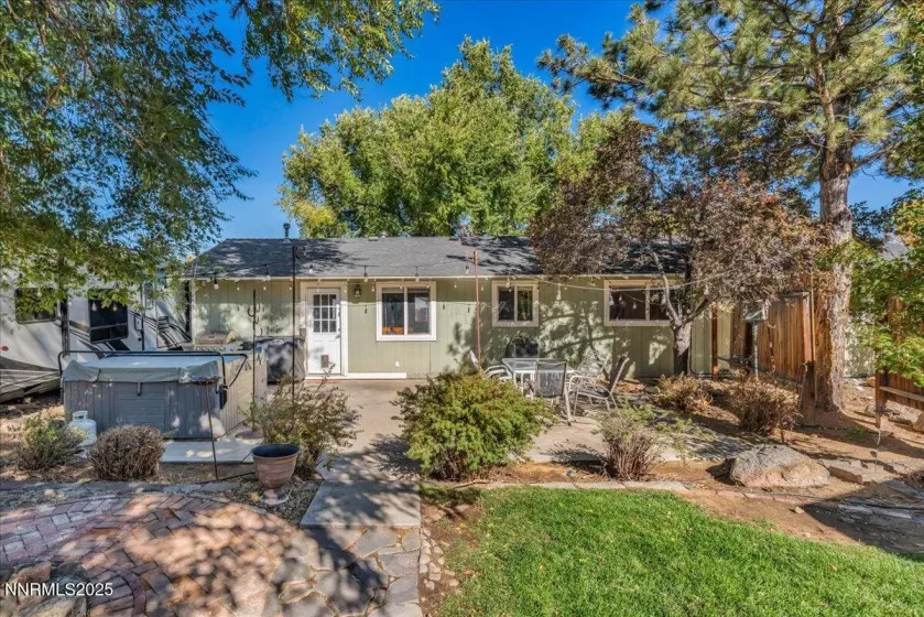 outdoor space with RV parking and fully landscaped