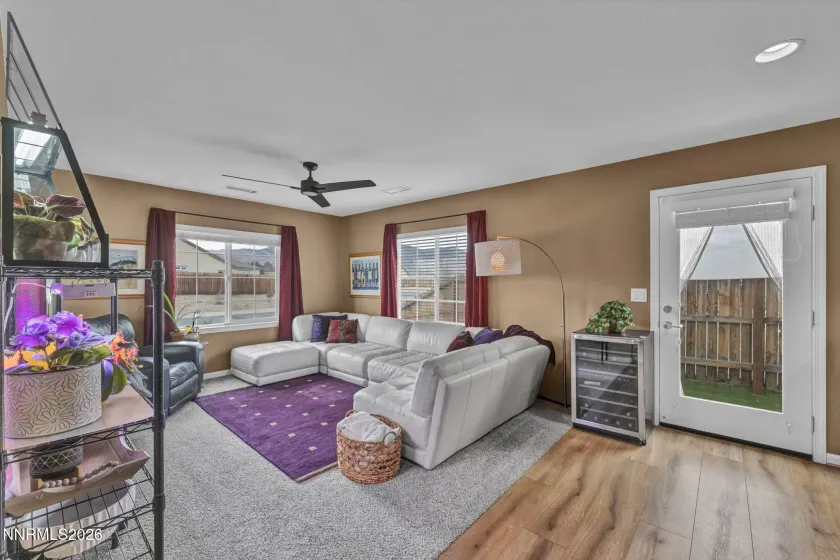 Next Gen Living area with exit to sideboard