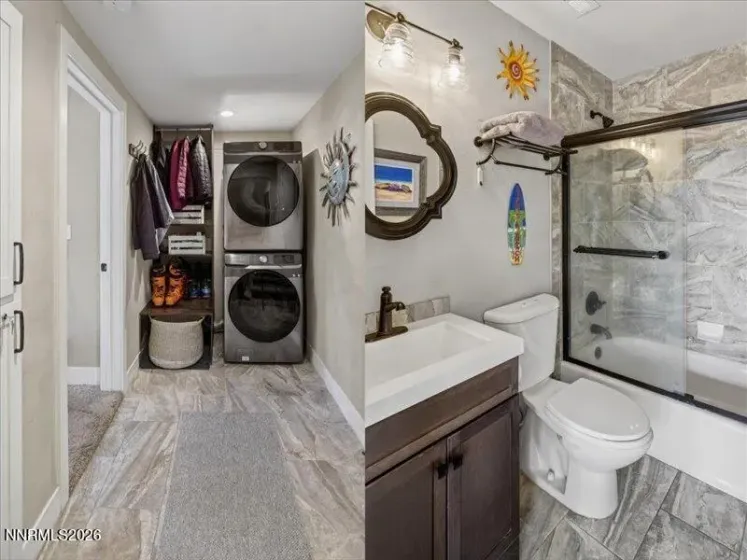 Laundry/Foyer on Lower Level and Bathroom 2