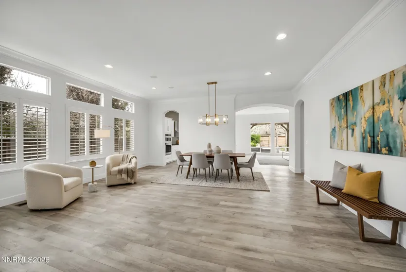 foyer/ family/ dining area