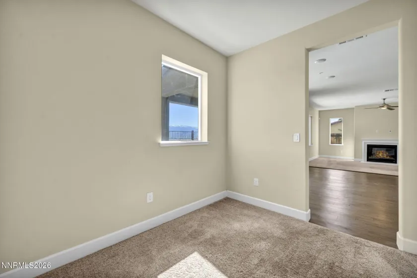 Den/office off living area