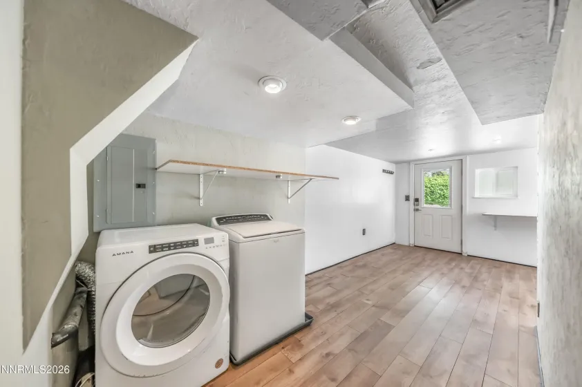 Laundry in basement
