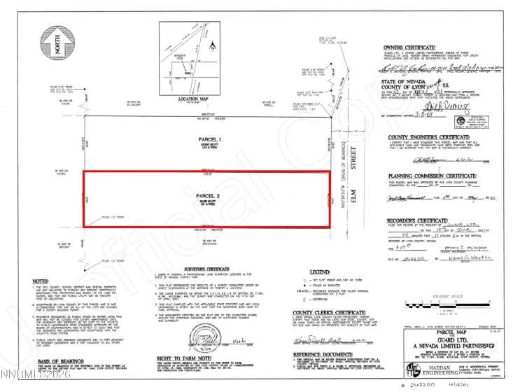 3913 Elm, Silver Springs, Nevada 89429, ,Land,Residential,Elm,260004025